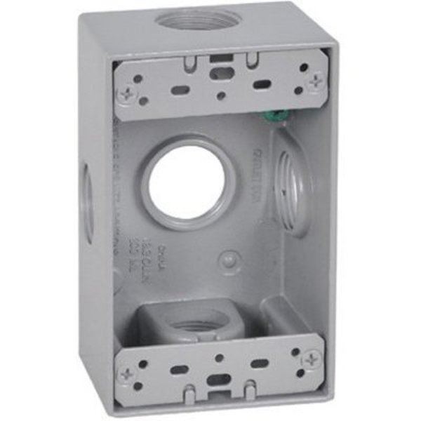 Hubbell Electrical Box, Outlet Box, 1 Gang, Rectangular FSB75-5X